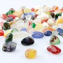 1Bag 100g Mixed Colour Irregular Shape Tumbled Stone Rock Gem Bead Chips Pretty