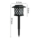 2pieces lawn lamp garden pathway lamp outdoor waterproof park garden lawn path