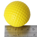 10pcs Yellow Soft Elastic Indoor Practice PU Golf Ball Y5H6