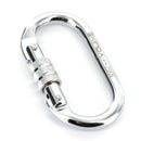 25KN Abeseiling Rock Tree Climbing Carabiner Steel Screw Locking Equipment