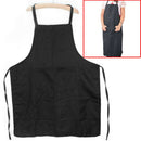 One Piece Black Commercial Catering Chef Kitchen Full Bib Apron With Pocket OPV
