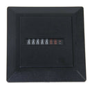 AC 220-240V Square Non-Resettable Quartz Sealed Hour Meter Gauge Black