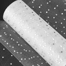 6 Inch x 10 Yards Sparkling Sequin Tulle Fabric Rolls Tulle Rolls Polka Dot