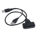 USB2.0 To SATA Adapter Cable 48cm For 2.5 inch External SSD HDD O9U6