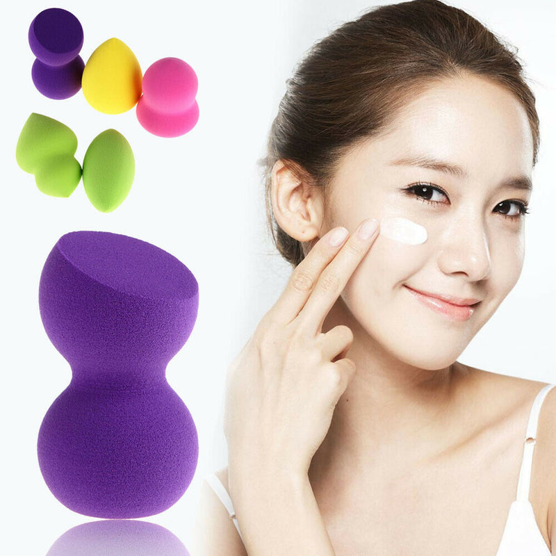 5pcs Makeup Foundation Blender Fluorescence Puff Powder Smooth   A