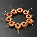 10Pcs Toroid Core Inductors Wire Wind Wound DIY mah--100uH 6A Coil W~