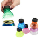 6pcs Caps Cover Turn Convert Cans into Bottles-Reusable Snap On Tops X3X7