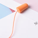 1 pair Slow Rebound Foam Earplug Noise Reduction Comfort Ear Plug with Cord/MO