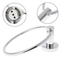 Stainless Steel Towel Ring Holder Hanger Chrome Wall Mounted Home Hotel Bathroom
