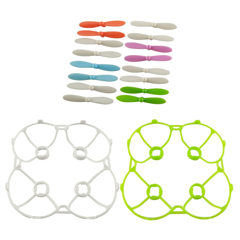16 Pieces CW CCW Propeller & 2 Pieces Propeller Prop Bumper Cover for CX-10 RC