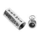 Stainless Steel  Six Words of Mantra Prayer Buddhist Charms Memorial Pendant