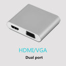 3 In 1 Usb To Hdmi Vga Video Converter Female To Female Smart Phone To Vga