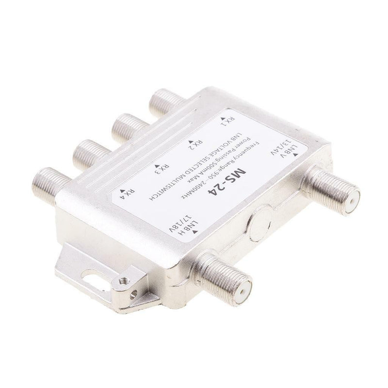 2x4 Multiswitch 2/4 2 LNB Satellite Multiswitch 4 Receivers HDTV HD