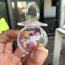 12Pcs Transparent Bride Groom Wedding Favor Candy Box Clear Pacifier Candy  R9W8