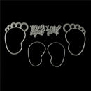 Lovely Baby Foot Cutting Dies Stencil Book Photo Album Card Embossing Craft FT