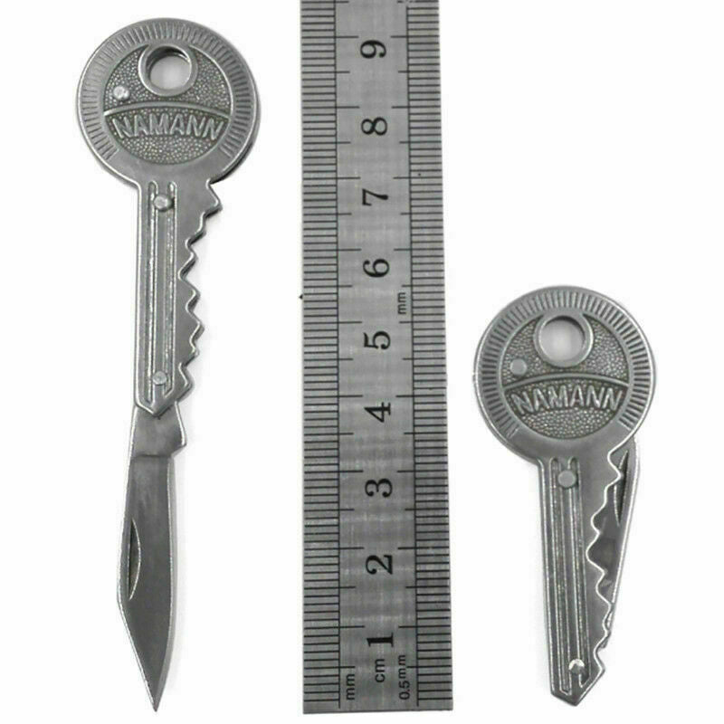 Creative Fold Key Shaped Folding Pocket Key Metal Self Tool Defense EDC TOP Y3T3