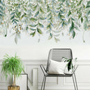 Green Leaves Wall Stickers For Bedroom Living Room DIY Wall Decals Door Mu,SE