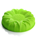 Large Round Flat Sunflower Silicone Cake Mould Pan Baking Tool Cute Design
