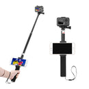 For DJI OSMO Action 35.63" Extend Selfie Stick w/ Phone Clip Clamp Sports Camera