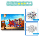 1000pcs/set DIY Streetscape Paper Puzzles Toys Mini Educational Game Jigsaw