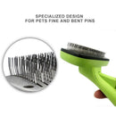2X(Telescopic Pet Brush For Grooming & Massaging Dogs,Cats & Other Animals,