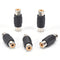 5pcs Female RCA Audio/Video AV Cable Cord Extension Adapter Connector Plug 3CAU