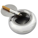 Household Durable Stainless Steel Metal Ashtray Holder Stand Ashtray & Lid