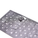 Russian Transparent Keyboard Layout Stickers W/ White Letters Lec KWES