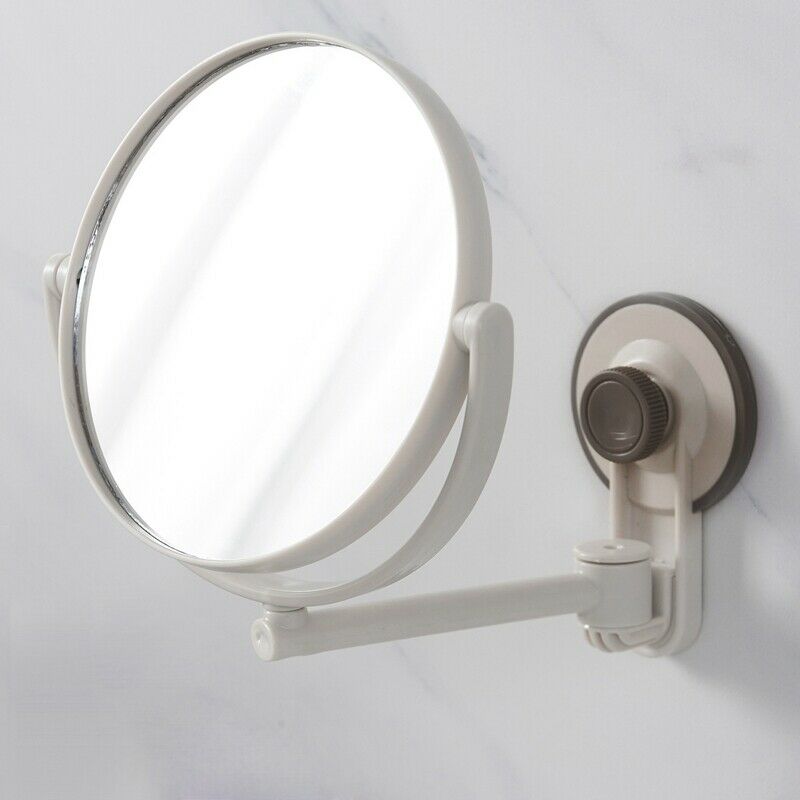 Bath Mirror Cosmetic Mirror 1X/3X Magnification Suction Cup Adjustable Make S1M5