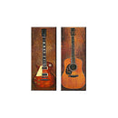Set of 2pcs Guitar Canvas Print Wall Art Painting Pictures Home Decor