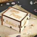 Retro Wood White Hand Cranked Music Box Kids Child Birthday Gift Home Decor