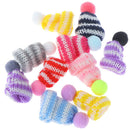 10Pcs Color Cute Knitting Mini Hats DIY Craft Supplie Headwear Toys Decortion TO