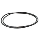 3mm Black Rubber Cord Necklace with Stainless Steel Closure - 24 Inch