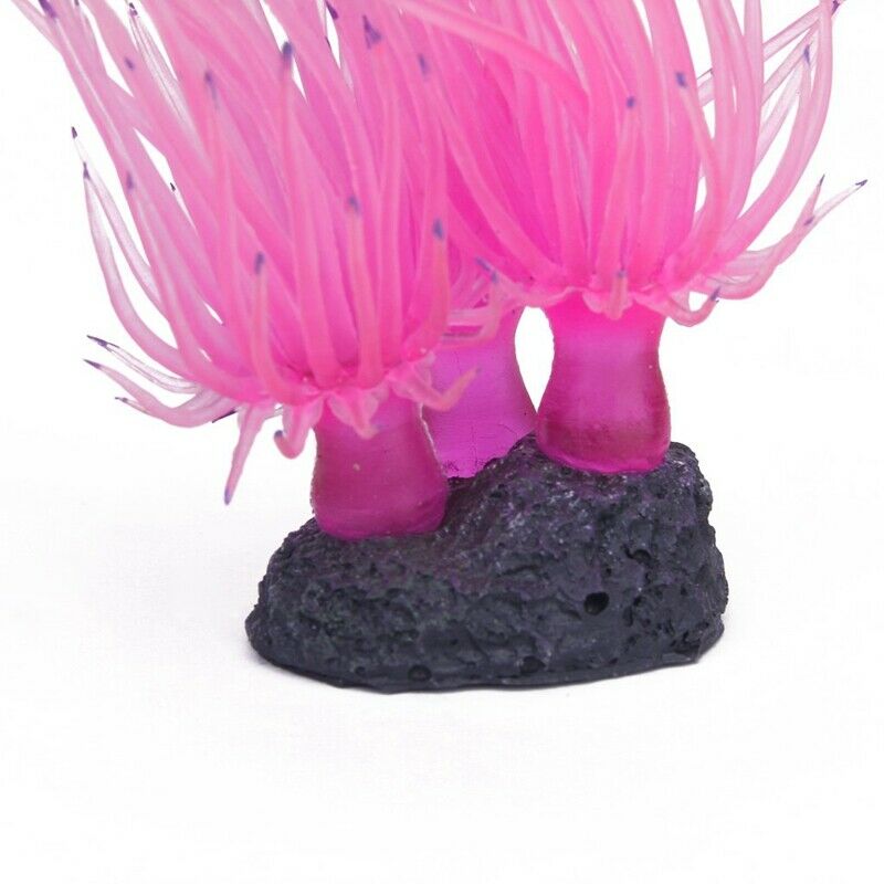 Artificial Coral for Fish Tank Aquarium Decoration (Pink)