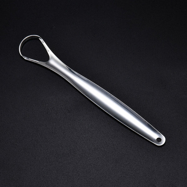 Stainless Steel Tongue Scraper Cleaning Bad Breath Sweeper Oral Fresher Hygiene