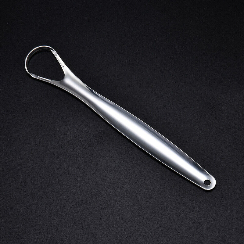 Stainless Steel Tongue Scraper Cleaning Bad Breath Sweeper Oral Fresher Hygiene