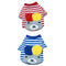 2x Dog Pet Soft Puppy Coat Stripe Top T-shirt Cute