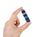 Natural Fluorite Crystal Colorful Striped Fluorite Quartz Crystal Stone Poi