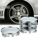 4Pcs 75mm/69mm Center Caps Hub Cover Hub Chrome Car Wheels Caps For Mercedes