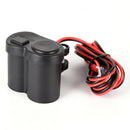 12V-24V Waterproof Motorcycle/Bike Cigarette Lighter Charger Socket USB Power ME