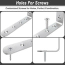 8Pcs Corner Brackets 3 X 5 Inch,Right Angle Bracket 304 Stainless Steel ove
