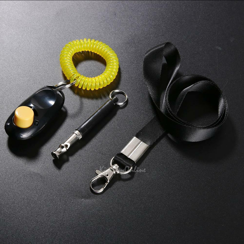 Ultrasonic Dog Training Whistle + Pet Training Clicker + Free Lanyard Set K1B