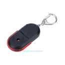 Anti Lost Alarm Key Finder Locator LED Whistle Sound Control Keychain Keyring