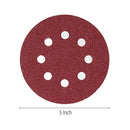80PC Abrasive Discs 125mm Assortment: 10 X 40/80/120/240/320/400/600/800 Grit AU
