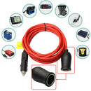 3.6M Accessory Extension Cable Car Power Adapter Vehicle With Fuse Tyre Inflator