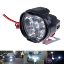 1Pc 6-LED White Motorcycle Headlight Spot Light DRL Driving Fog Waterproof L Gw