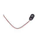 10x Black Red Cable Connection 9V Battery Clips Connector Buckle 15cm Durable JR