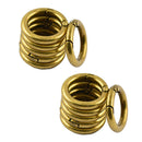 12pcs Round Circle Carabiner Spring Snap Hook Clip Keychain Camping Hiking