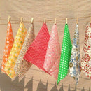 50PCS 10x10cm DIY Square Floral Cotton Fabric Patchwork Cloth For Craft Sewing