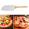 Aluminum Pizza Shovel Peel With Wooden Handle Pastry Spatula Cake Baking Cut Hn